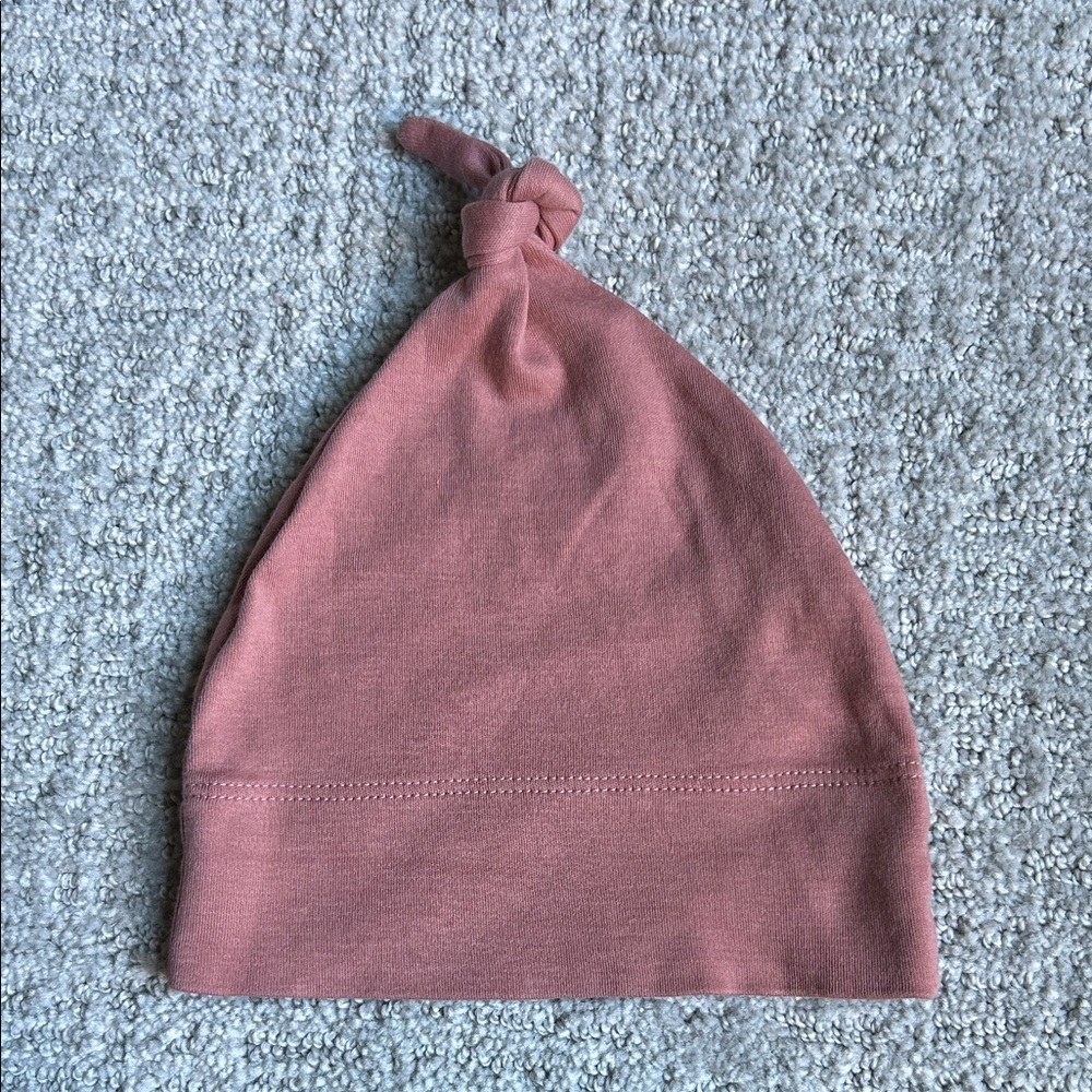 Colored Organics Soft Pink Knotted Hat